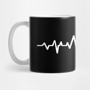 Realtor - Heartbeat Real Estate ECG Silhouette Mug